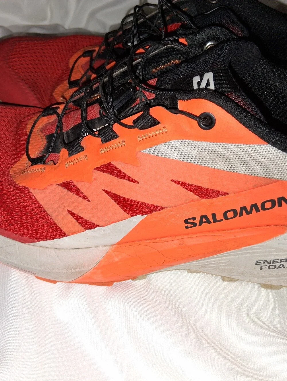 Salomon Sense Ride 5 Trail Shoes - Orange & Red (HIKING/RUNNING SHOES)